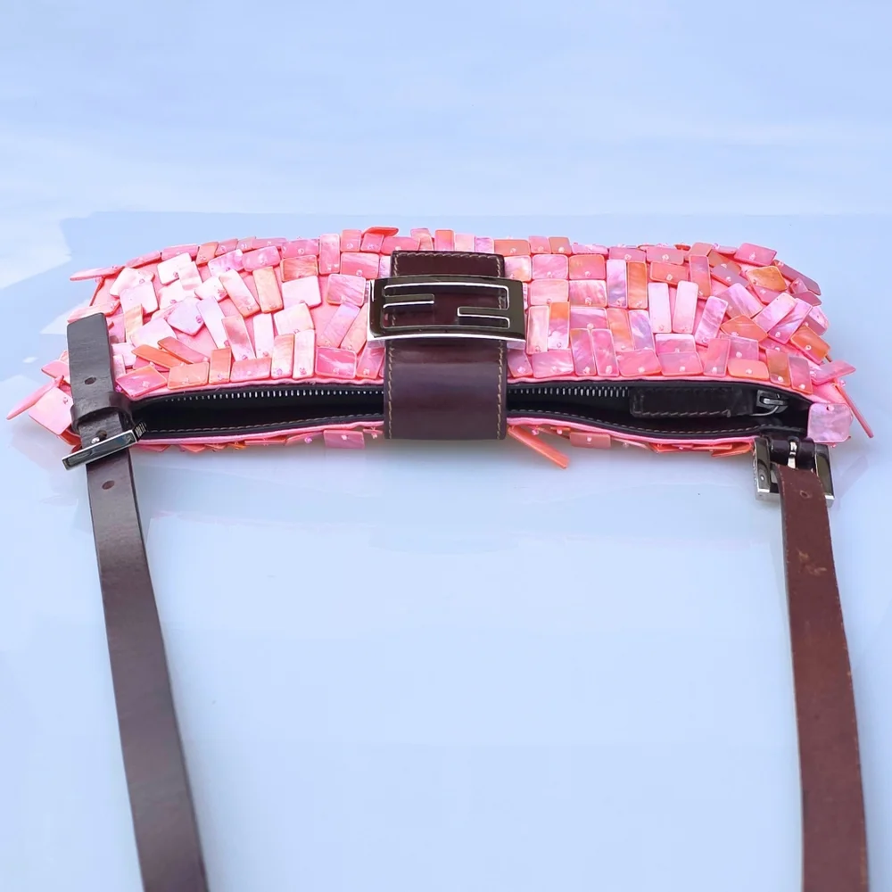 Fendi Pink and Brown Shoulder Bag - Picture 8 of 16